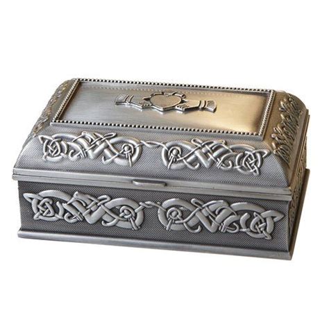 Handcrafted Irish Claddagh Jewelry Box by Mullingar 